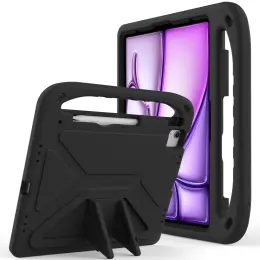 iPad Pro 13 2024/Air 13 2025/2024 Skal EVA Kickstand Svart