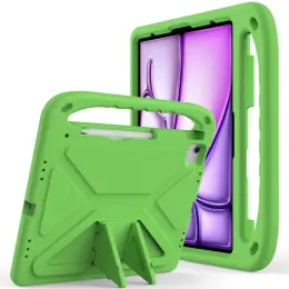 iPad Pro 13 2024/Air 13 2025/2024 Skal EVA Kickstand Grön