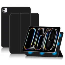 iPad Pro 11 2024 2in1 Magnetiskt Fodral Svart