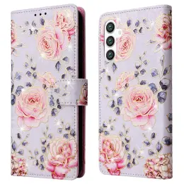 Samsung Galaxy S25 Fodral RFID Rosa Blommor