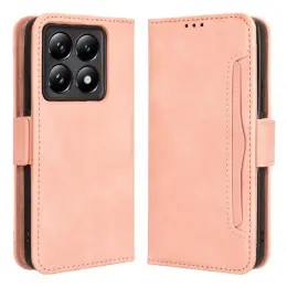 Xiaomi 14T Fodral Med Avtagbart Kortfodral Rosa