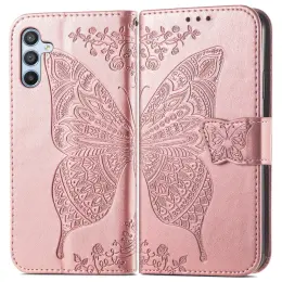 Samsung Galaxy A36 5G / A56 5G Fodral Fjäril Tryck Roséguld