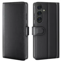 Samsung Galaxy S25 Plus Fodral Premium Äkta Läder Svart
