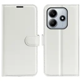 Xiaomi Redmi Note 14 5G Fodral Litchi Läder Vit