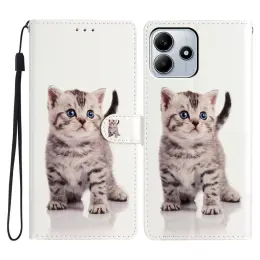 Xiaomi Redmi Note 14 5G Fodral Med Tryck Gullig Katt
