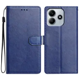 Xiaomi Redmi Note 14 5G Plånboksfodral Läder Blå