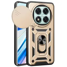 Xiaomi Redmi Note 14 Pro 5G Skal CamShield Hybrid Ring Guld
