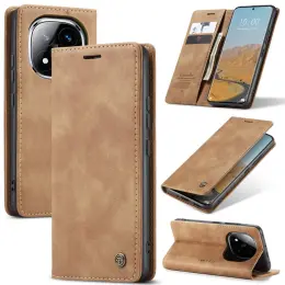 CASEME Redmi Note 14 Pro/Pro Plus 5G Fodral Flip Retro Läder