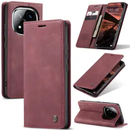 CASEME Redmi Note 14 Pro/Pro Plus 5G Fodral Flip Retro Läder