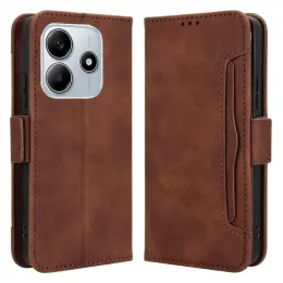Xiaomi Redmi Note 14 5G Fodral Med Avtagbart Kortfack Brun