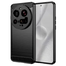 Xiaomi 15 Ultra Skal Borstad Stål Textur Svart