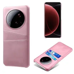 Xiaomi 15 Ultra Läderbelagt Skal Med Kortfack Roséguld