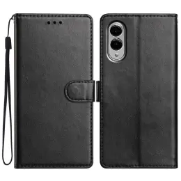 Samsung Galaxy S25 Edge Fodral Läder Svart