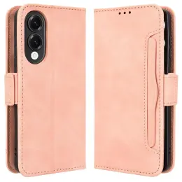 Samsung Galaxy S25 Edge Fodral Med Avtagbart Kortfodral Rosa