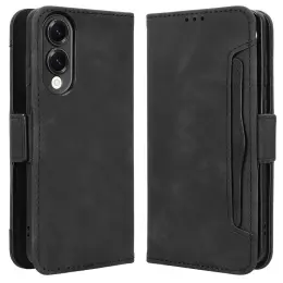 Samsung Galaxy S25 Edge Fodral Med Avtagbart Kortfodral Svart