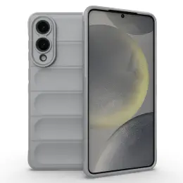 Samsung Galaxy S25 Edge Skal Magic Shield Ljus Grå
