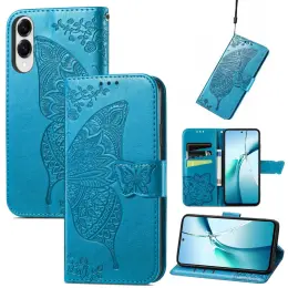 Samsung Galaxy S25 Edge Fodral Med Fjäril Tryck Blå