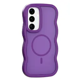 Samsung Galaxy S25 / S24 Skal MagSafe Wavy Matt Lila