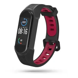 Tech-Protect Xiaomi Mi Smart Band 5/6 Armband Armour Svart/Röd