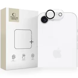 Tech-Protect iPhone 16e Linsskydd Härdat Glas CamFit+ Transparent