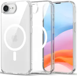 Tech-Protect iPhone 16e Skal MagSafe FlexAir Hybrid Transparent