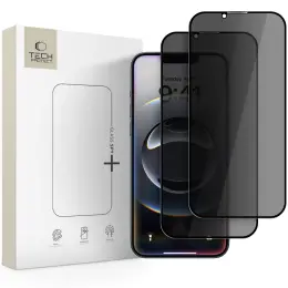 Tech-Protect iPhone 16e/14/13/13 Pro 2-PACK Skärmskydd Privacy