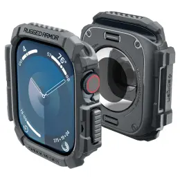 Spigen Apple Watch 10 46 mm Skal Rugged Armor Mörk Grå