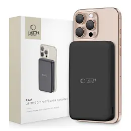 Tech-Protect 10000 mAh Qi2 MagSafe Powerbank LifeMag Svart