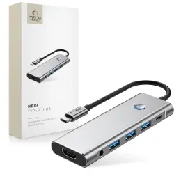 Tech-Protect 9in1 USB-C Hub - USB-C/USB-A/HDMI/SD/TF/AV3.5