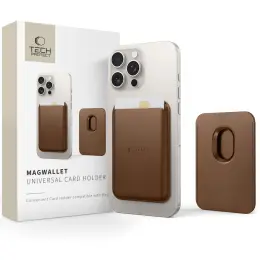 Tech-Protect Magnetisk MagSafe Korthållare Brun