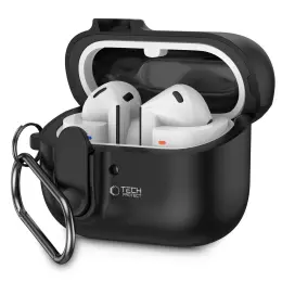 Tech-Protect Galaxy Buds 3/3 Pro Skal Slim Hook Svart