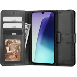 Tech-Protect Xiaomi Redmi 14C Fodral Läder Svart