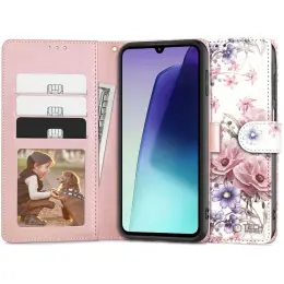 Tech-Protect Xiaomi Redmi 14C Fodral Läder Blossom Flower