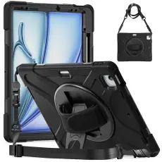 iPad Air 13 2025/2024/Pro 12.9 2022-2020/2018 360 Skal Kickstand