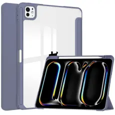iPad Pro 11 2025/2024 Fodral Hybrid Med Pennhållare Lila