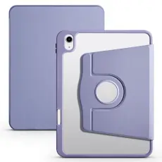 iPad Air 13 2025/2024 Fodral Hybrid Rotation Pennhållare Lila