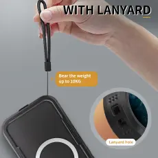 ShellBox iPhone 16 Pro MagSafe IP68 Vattentät Skal Svart