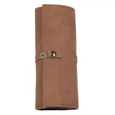 Väska Till Klockarmband Läder Mörk Brun