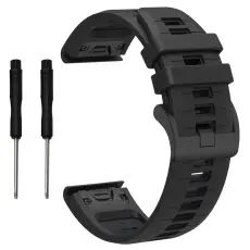 Garmin Fenix 22 mm Armband Quick Release Silikon Svart