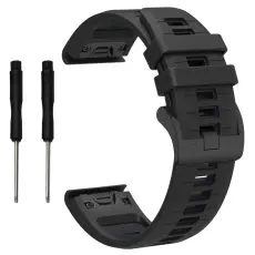 Garmin Fenix 22 mm Armband Quick Release Silikon Svart