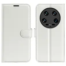 Xiaomi 14 Ultra Fodral Litchi L&auml;der Vit