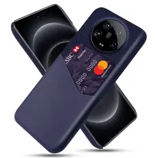 Xiaomi 14 Ultra Skal Med Kortfack L&auml;der Bl&aring;