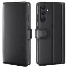 Samsung Galaxy A16 / A26 5G Fodral Premium Äkta Läder Svart