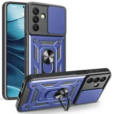 Samsung Galaxy A26 5G Skal CamShield Ring Hybrid Blå