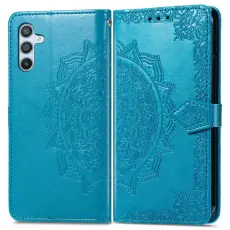 Samsung Galaxy A36 5G/A56 5G Fodral Mandala Läder Blå