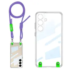 GKK Samsung Galaxy S25 Plus Skal Med Mobilsnöre Lila
