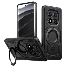 Xiaomi Redmi Note 14 Pro 5G Skal MagSafe Kickstand Hybrid Svart