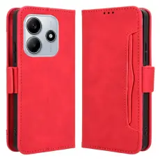 Xiaomi Redmi Note 14 5G Fodral Med Avtagbart Kortfack Röd