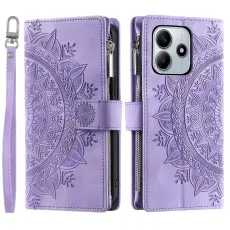 Xiaomi Redmi Note 14 5G Fodral Mandala Läder Lila