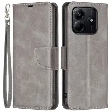 Xiaomi Redmi Note 14 4G Fodral Läder Solid Shark Grå